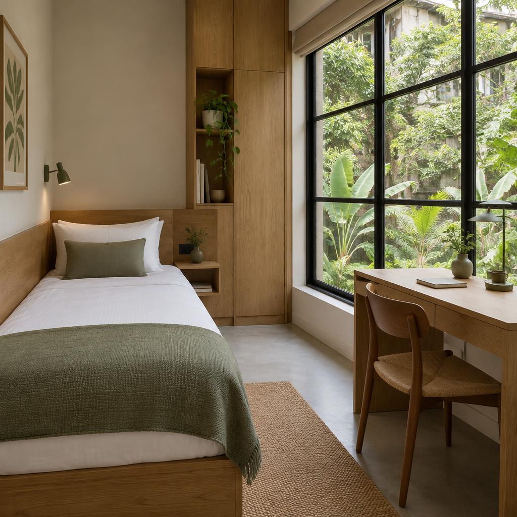 A thoughtfully planned single room concept